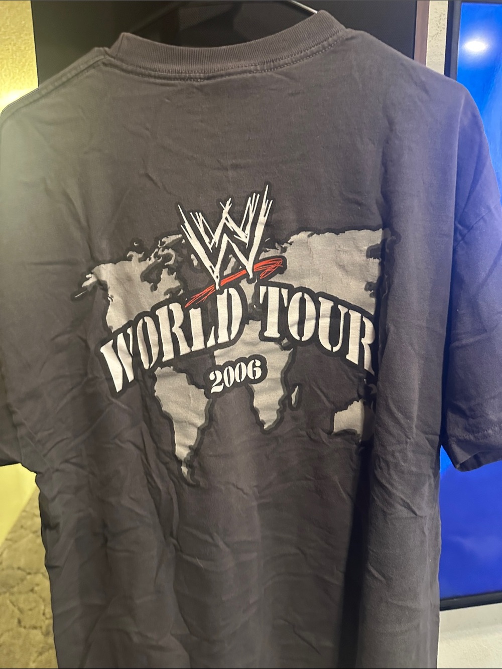 WWE Black Crew Logo Short-Sleeve T-Shirt